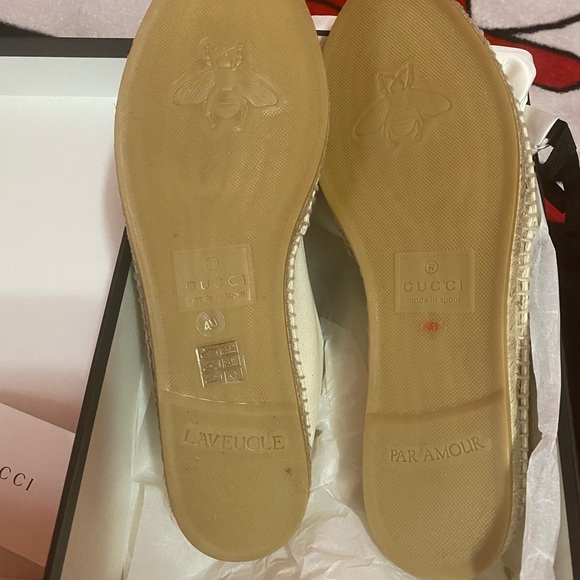 ♥️ GUCCI ESPADRILLES SLIP ON SIZE 40/U.S.10♥️ - Picture 10 of 11